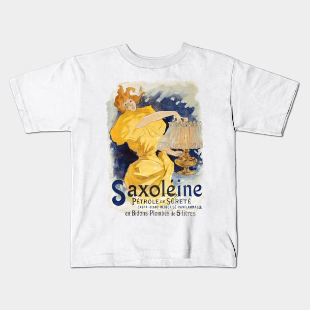 Poster for Saxoleine, safety lamp oil Kids T-Shirt by UndiscoveredWonders